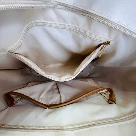 Style & Co Straw Tote Bag Tan Tassel Accent Summer Beach Woven Boho Handbag - Picture 9 of 11